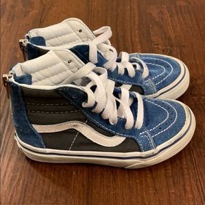 Dark and Light Blue Vans Toddler